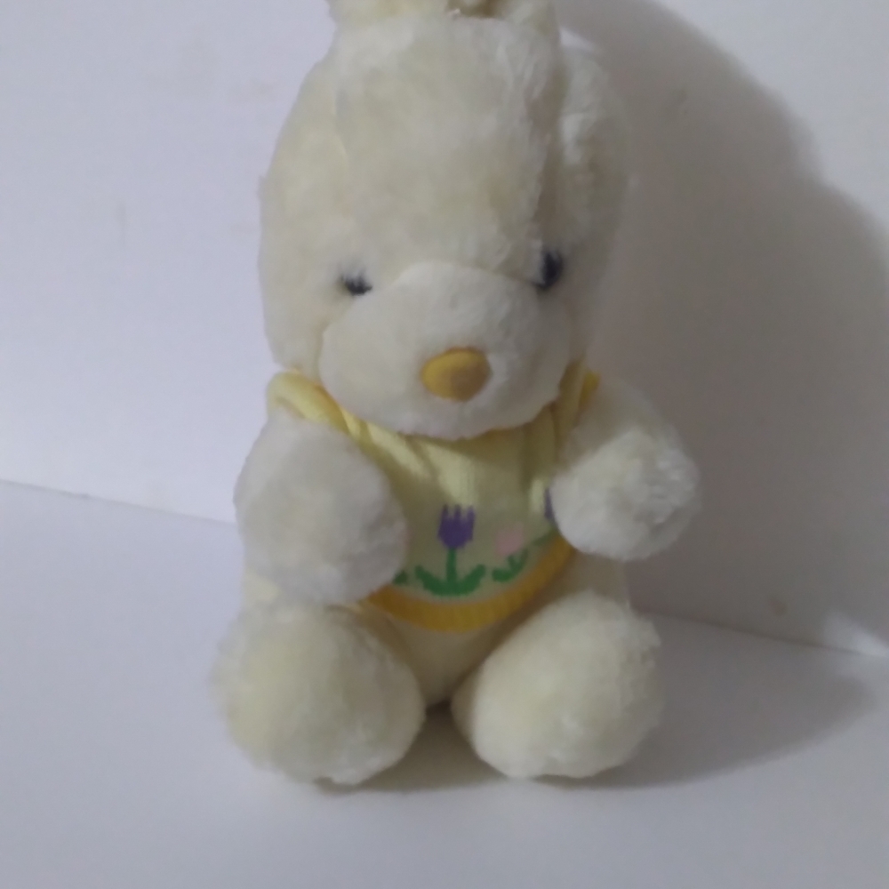 Anco bunny rabbit yellow plush easter stuffed animal